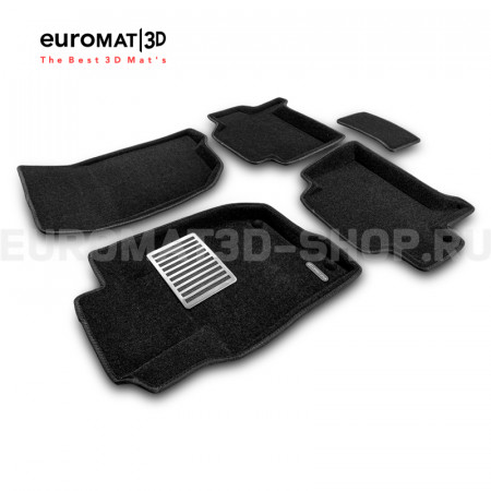 Текстильные 3D коврики Euromat3D Lux в салон для Mitsubishi Pajero Sport (2008-2014) № EM3D-003612 Текстильные 3D коврики Euromat3D Lux в салон для Mitsubishi Pajero Sport (2008-2014) № EM3D-003612