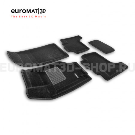 Текстильные 3D коврики Euromat3D Business в салон для Jeep Grand Cherokee (2006-2010) № EMC3D-002761