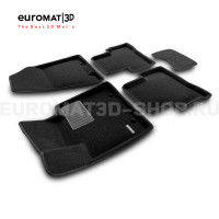 Текстильные 3D коврики Euromat3D Business в салон для Hyundai Tucson (2016-2021) № EMC3D-002927