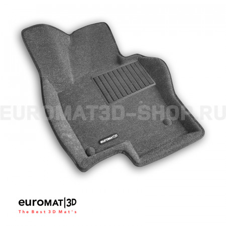 Текстильные 3D коврики Euromat3D Business в салон для Volkswagen Jetta (2010-2018) № EMC3D-005414G Серые