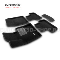 Текстильные 3D коврики Euromat3D Business в салон для Volvo XC 60 (2018-) № EMC3D-005502