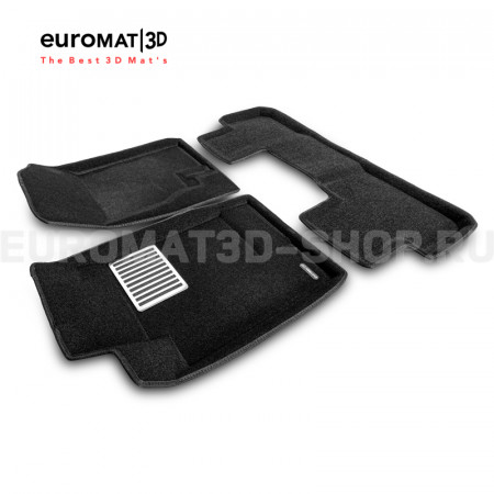 Текстильные 3D коврики Euromat3D Lux в салон для Haval F7 (2019-2024) № EM3D-001404