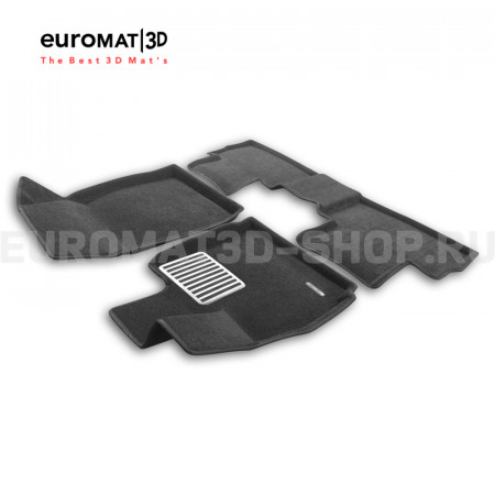 Текстильные 3D коврики Euromat3D Lux в салон для Chery Tiggo 9 (2024-) № EM3D-001437